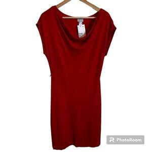 H&M women’s dress small NWT red‎ no belt
